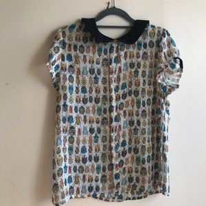 Peter Pan collar blouse